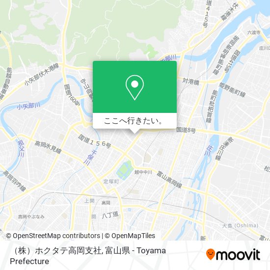 （株）ホクタテ高岡支社地図