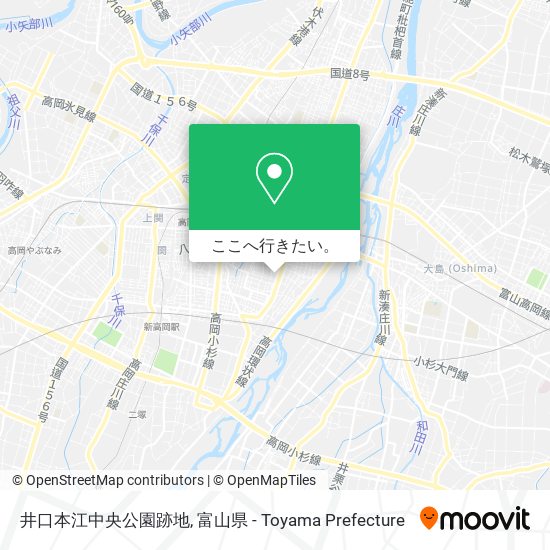 井口本江中央公園跡地地図