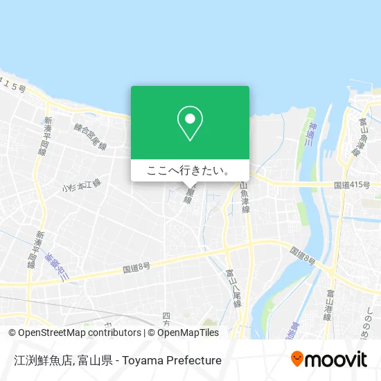 江渕鮮魚店地図