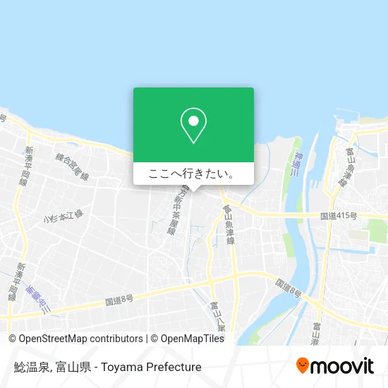 鯰温泉地図