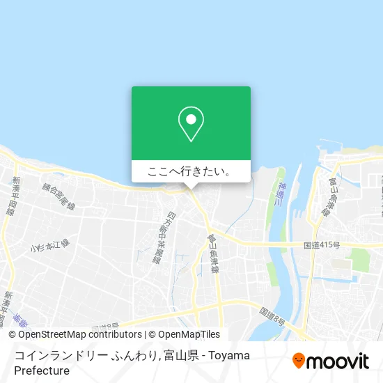 コインランドリー ふんわり地図