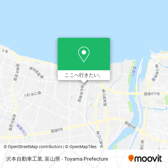 沢本自動車工業地図