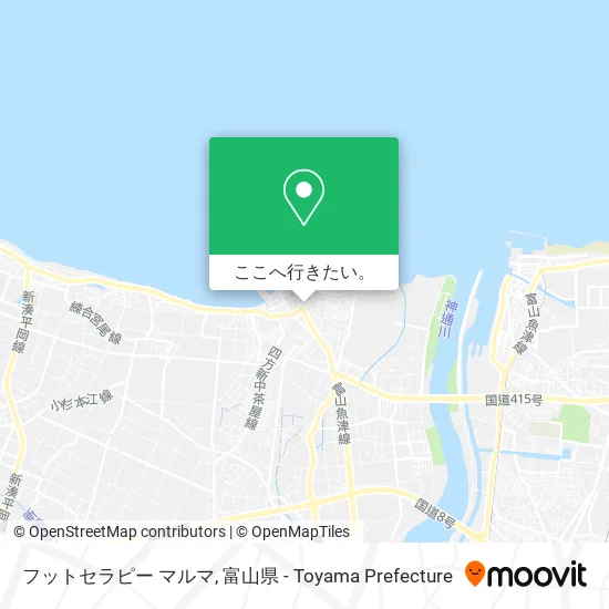 フットセラピー マルマ地図