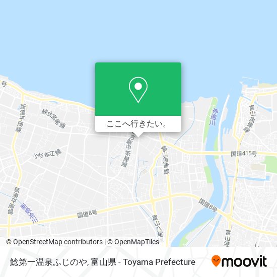 鯰第一温泉ふじのや地図