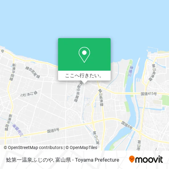 鯰第一温泉ふじのや地図