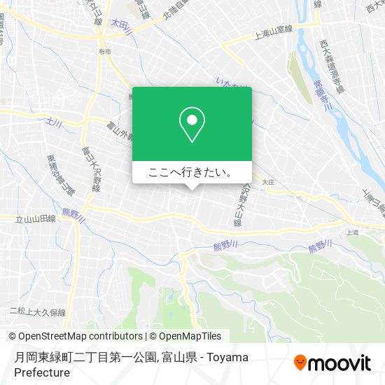 月岡東緑町二丁目第一公園地図