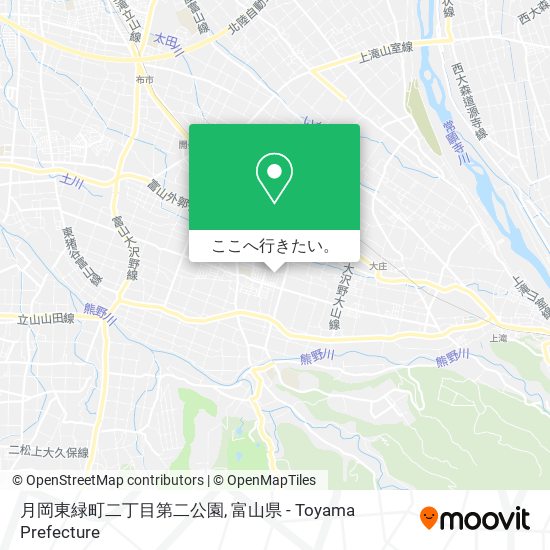 月岡東緑町二丁目第二公園地図