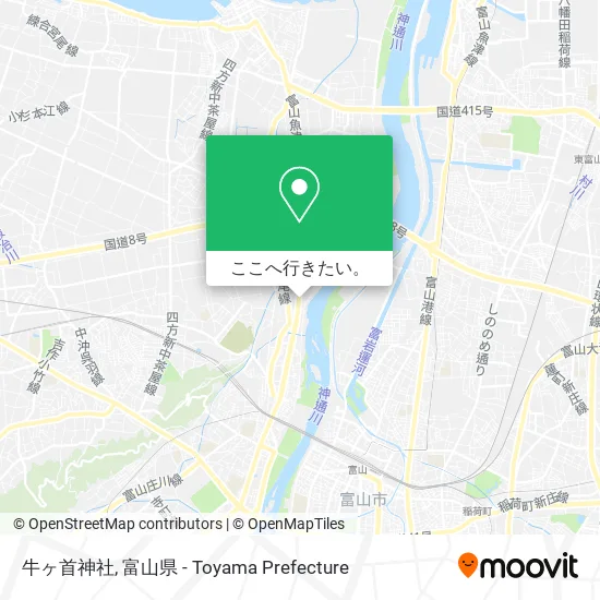 牛ヶ首神社地図