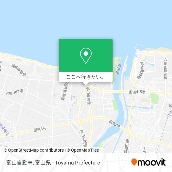 富山自動車地図