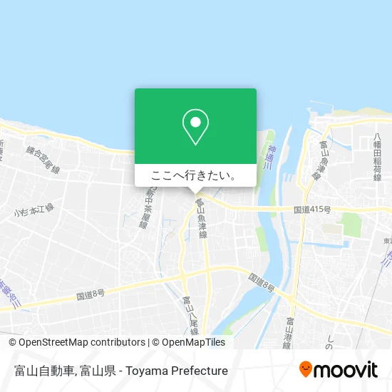富山自動車地図