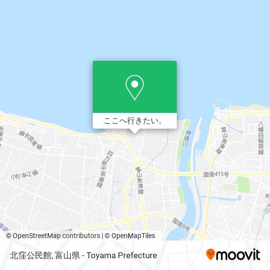 北窪公民館地図
