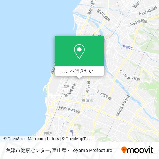 魚津市健康センター地図