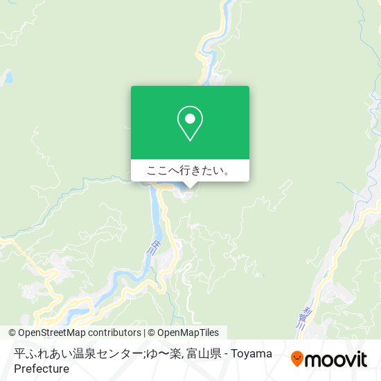 平ふれあい温泉センター;ゆ〜楽地図