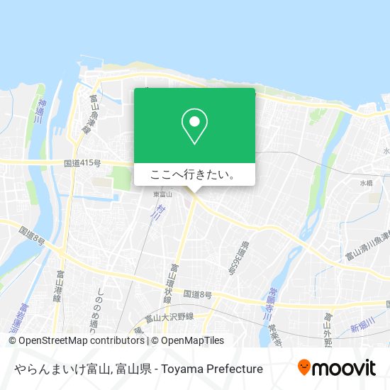 やらんまいけ富山地図