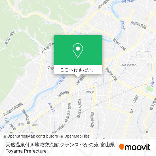天然温泉付き地域交流館;グランスパかの苑地図