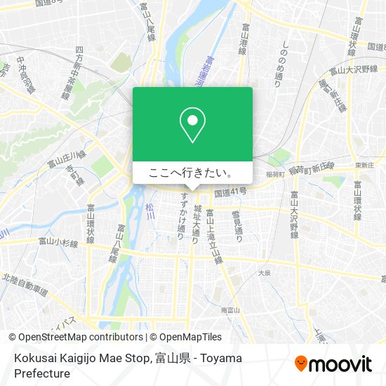 Kokusai Kaigijo Mae Stop地図