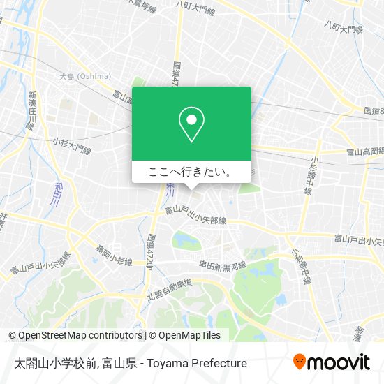 太閤山小学校前地図
