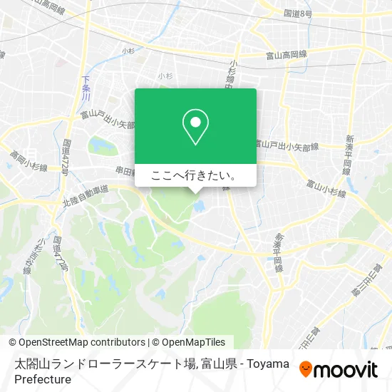 太閤山ランドローラースケート場地図