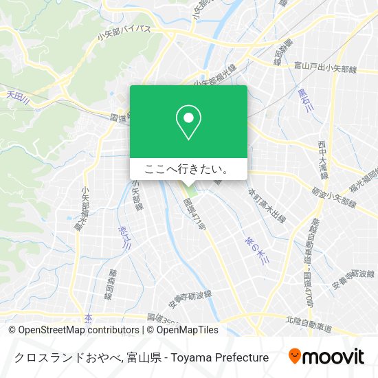 クロスランドおやべ地図