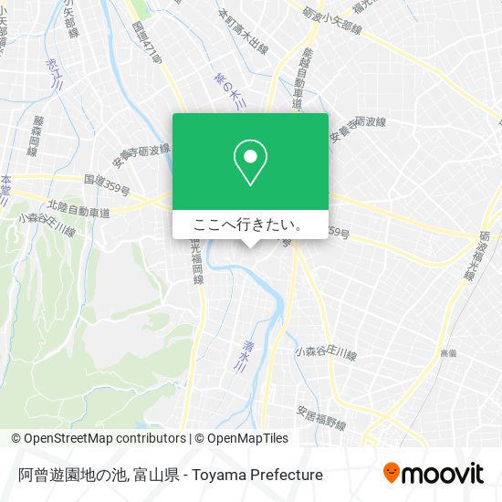 阿曾遊園地の池地図