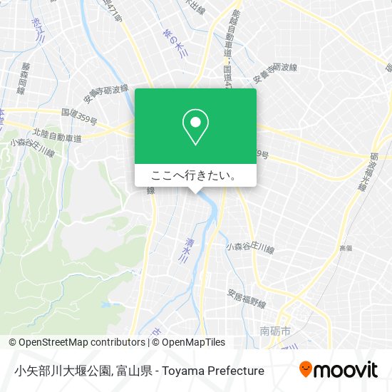 小矢部川大堰公園地図