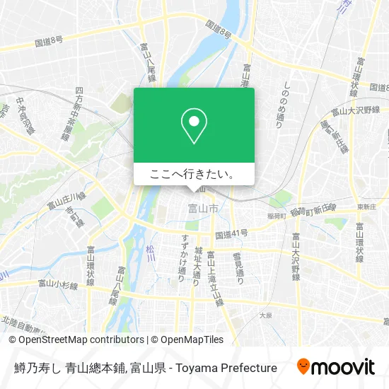 鱒乃寿し 青山總本鋪地図