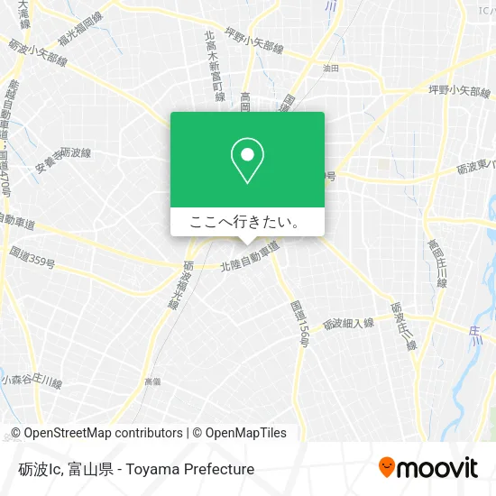 砺波Ic地図