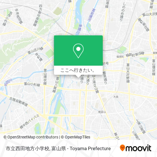 市立西田地方小学校地図