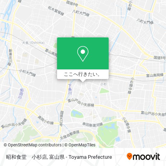 昭和食堂　小杉店地図