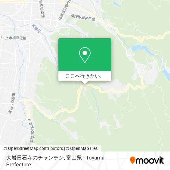 大岩日石寺のチャンチン地図