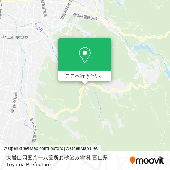 大岩山四国八十八箇所お砂踏み霊場地図