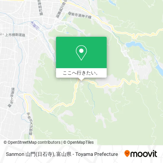 Sanmon 山門(日石寺)地図