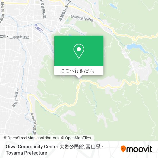 Oiwa Community Center 大岩公民館地図