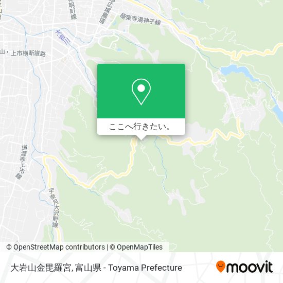 大岩山金毘羅宮地図