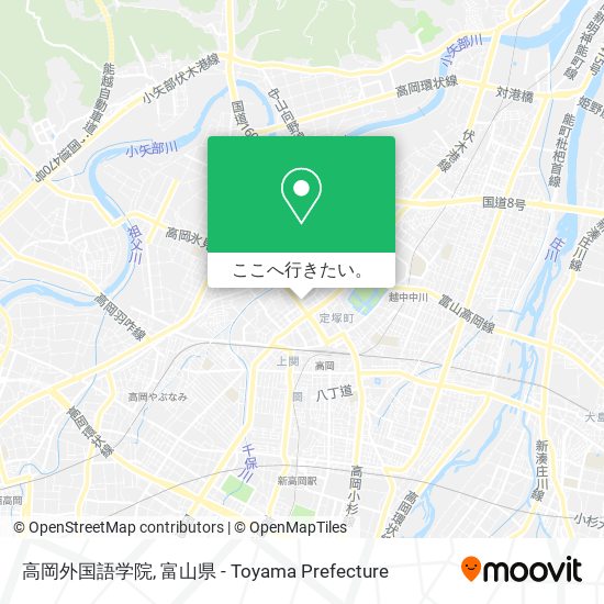高岡外国語学院地図