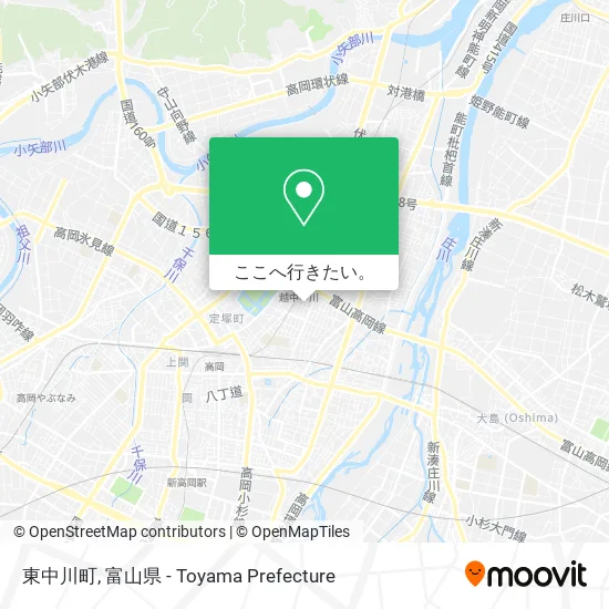 東中川町地図