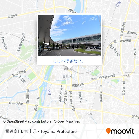 電鉄富山地図