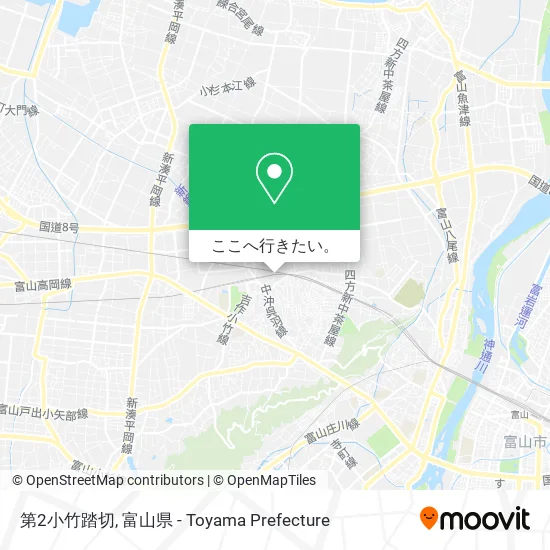 第2小竹踏切地図