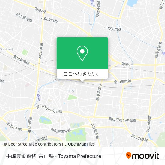 手崎農道踏切地図