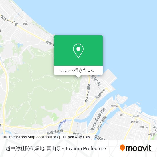 越中総社跡伝承地地図