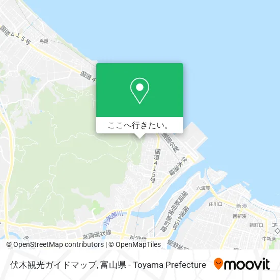 伏木観光ガイドマップ地図