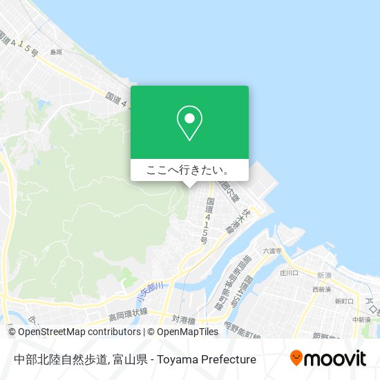 中部北陸自然歩道地図