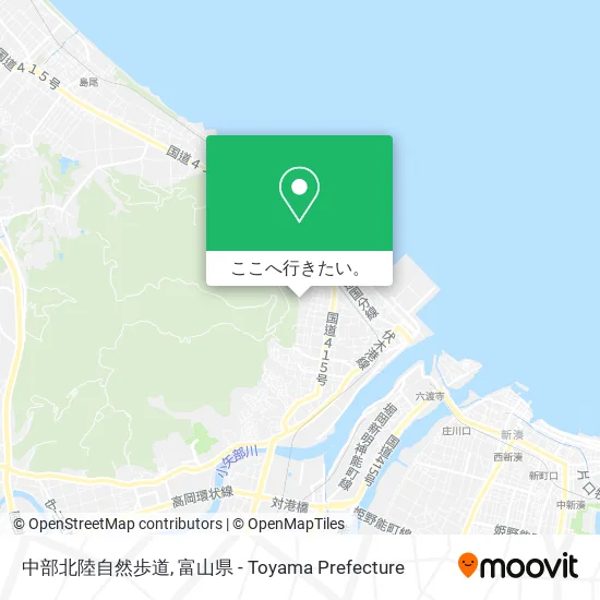 中部北陸自然歩道地図