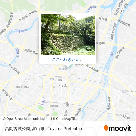 高岡古城公園地図