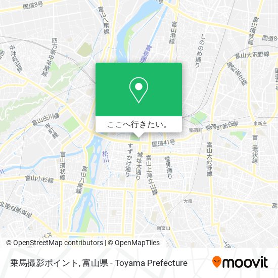 乗馬撮影ポイント地図
