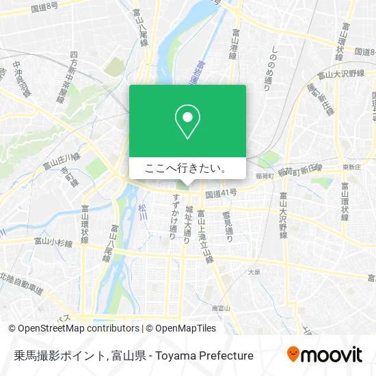 乗馬撮影ポイント地図