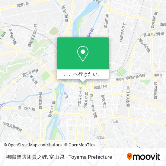 殉職警防団員之碑地図