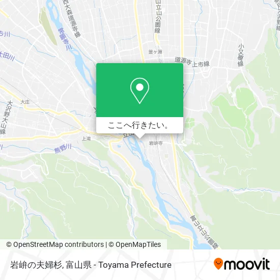 岩峅の夫婦杉地図
