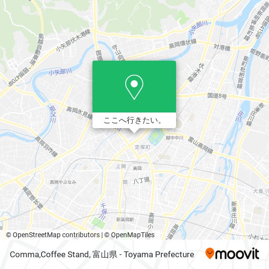 Comma,Coffee Stand地図