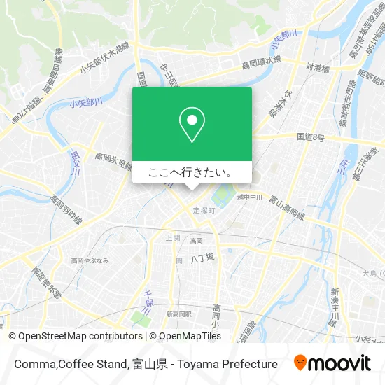 Comma,Coffee Stand地図